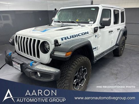 Used 2021 Jeep Wrangler Unlimited Rubicon 4xe AWD/4WD image 1