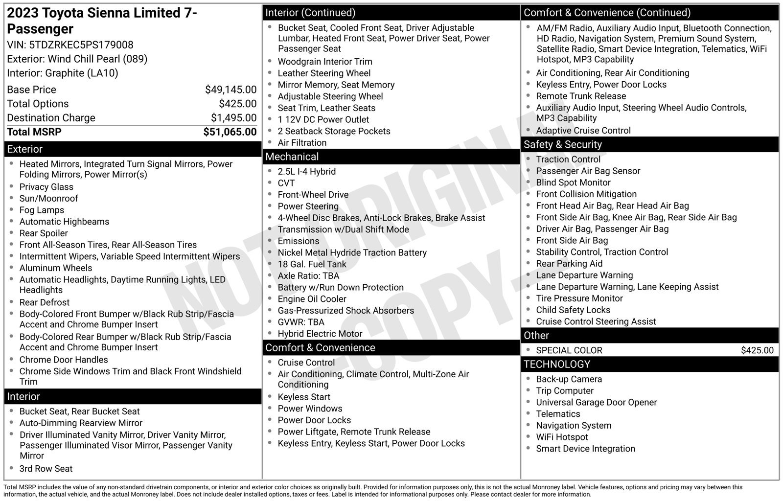 Used 2023 Toyota Sienna Limited FWD image 29