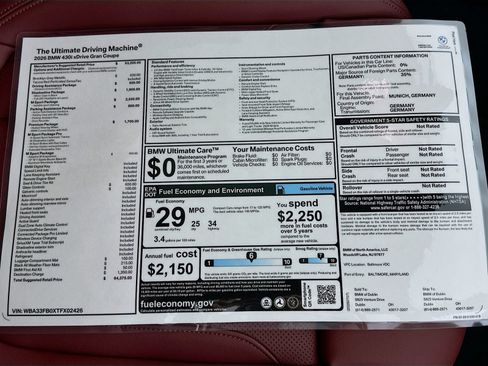 New 2026 BMW 430i xDrive w/ M Sport Package AWD/4WD image 49