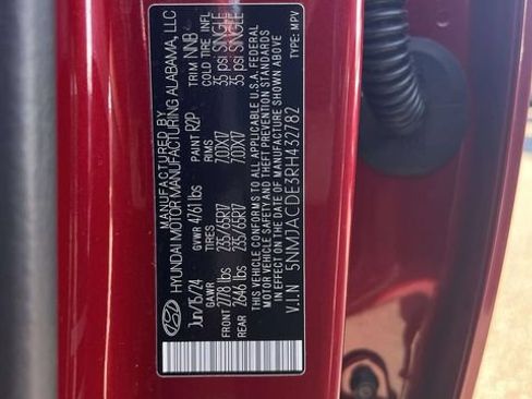 Certified 2024 Hyundai Tucson SE AWD/4WD image 19