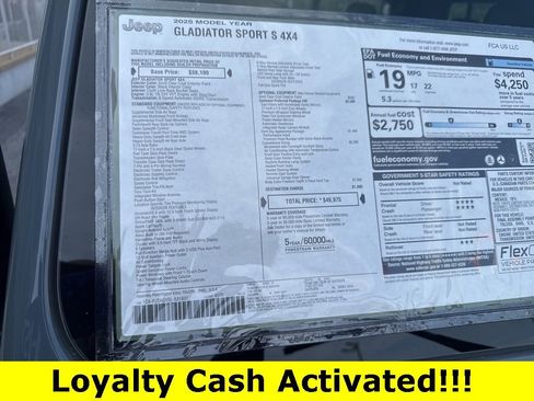 New 2025 Jeep Gladiator Sport image 11