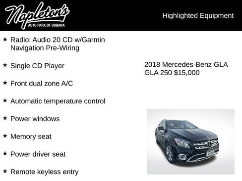 Used 2018 Mercedes-Benz GLA 250 4MATIC image 3