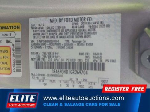 Used 2016 Ford Fusion SE w/ Equipment Group 201A FWD image 18