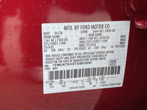 New 2026 Ford Explorer ST-Line w/ ST-Line Street Pack RWD image 36