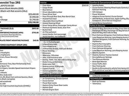 New 2026 Chevrolet Trax RS w/ Sunroof Package FWD image 31