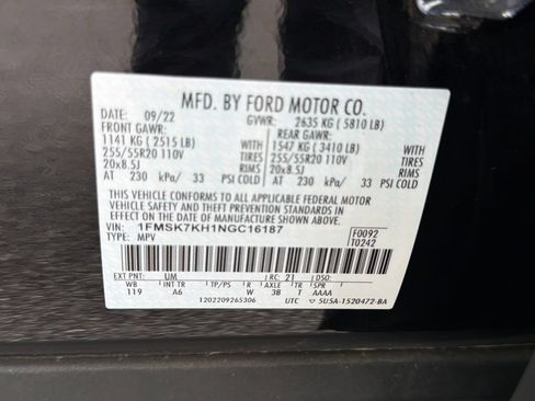 Used 2022 Ford Explorer ST-Line w/ Class IV Trailer Tow Package RWD image 25