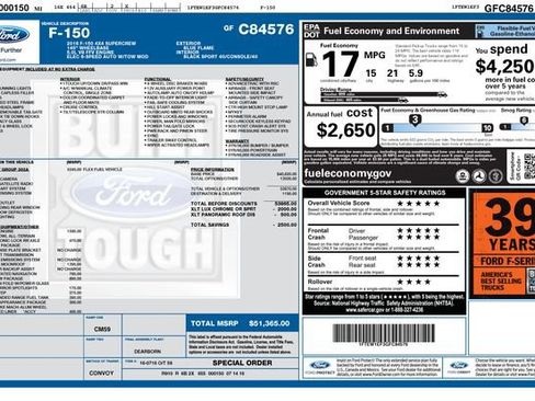 Used 2016 Ford F150 XLT w/ Equipment Group 302A Luxury AWD/4WD image 32
