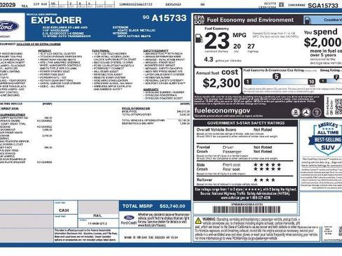 Certified 2025 Ford Explorer ST-Line w/ Premium Package AWD/4WD image 2