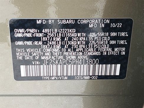 Certified 2023 Subaru Forester Limited image 14