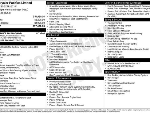 New 2026 Chrysler Pacifica Limited w/ S Appearance Package image 6