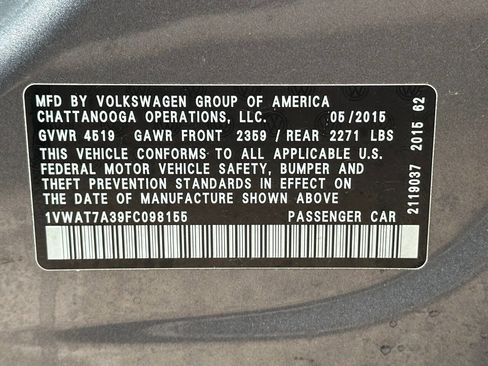 Used 2015 Volkswagen Passat 1.8T Limited Edition image 21