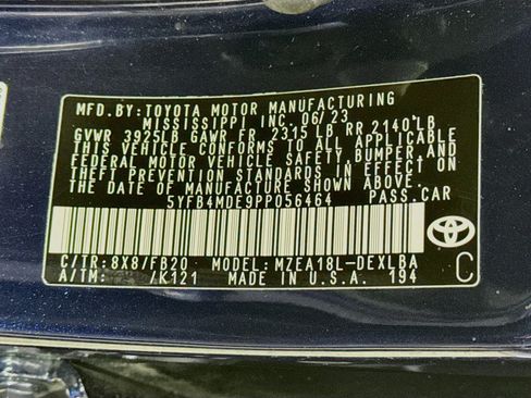 Certified 2023 Toyota Corolla LE FWD image 31