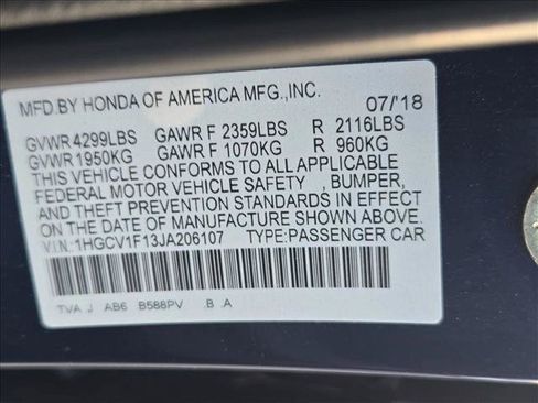 Used 2018 Honda Accord LX image 11