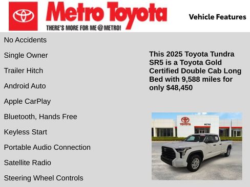 Certified 2025 Toyota Tundra SR5 AWD/4WD image 11