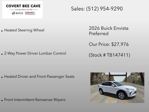 New 2026 Buick Envista Sport Touring w/ Convenience I Package FWD image 24
