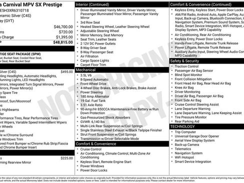 Certified 2024 Kia Carnival SX Prestige image 43
