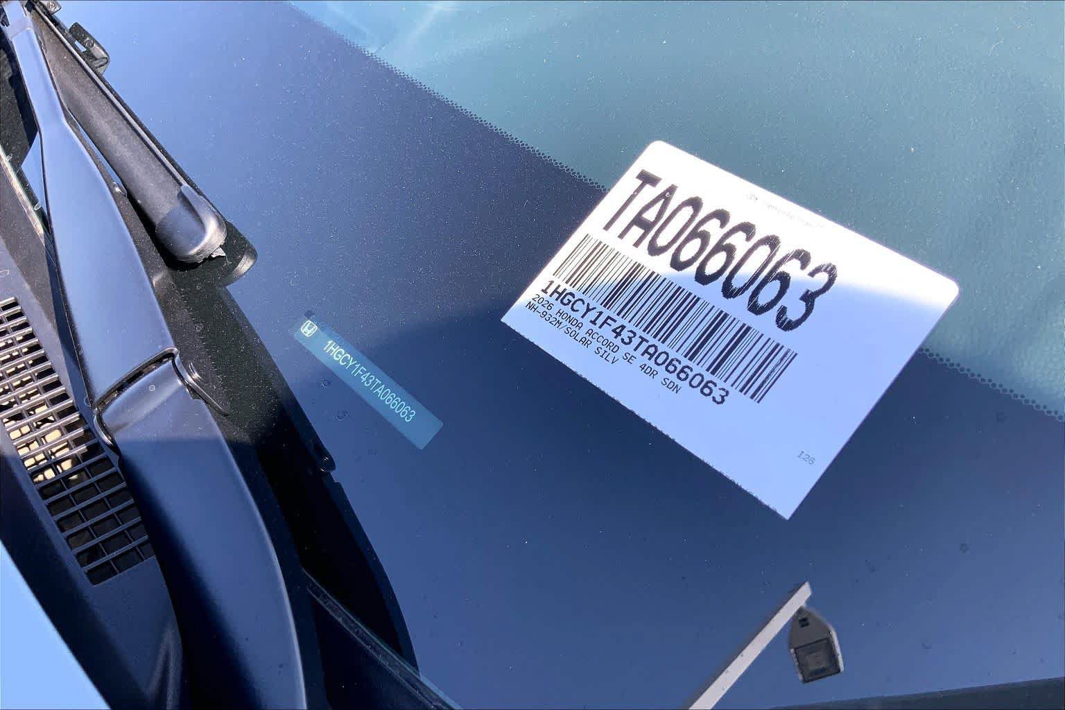 New 2026 Honda Accord SE image 22