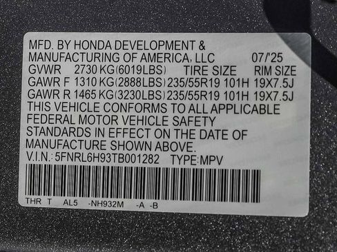 New 2026 Honda Odyssey Elite image 14