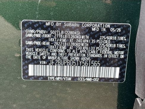 New 2026 Subaru Outback Premium AWD/4WD image 31