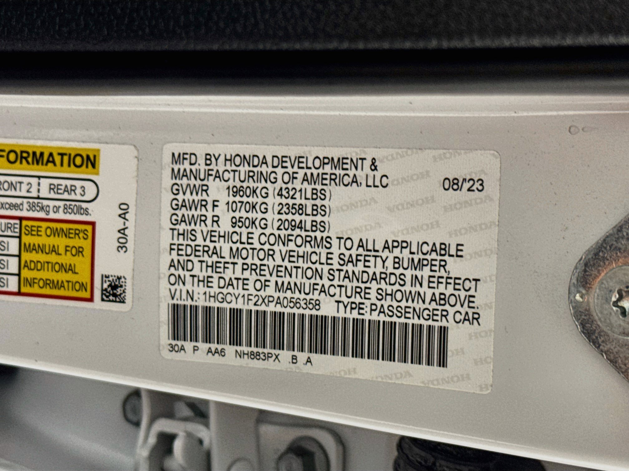 Used 2023 Honda Accord LX image 70