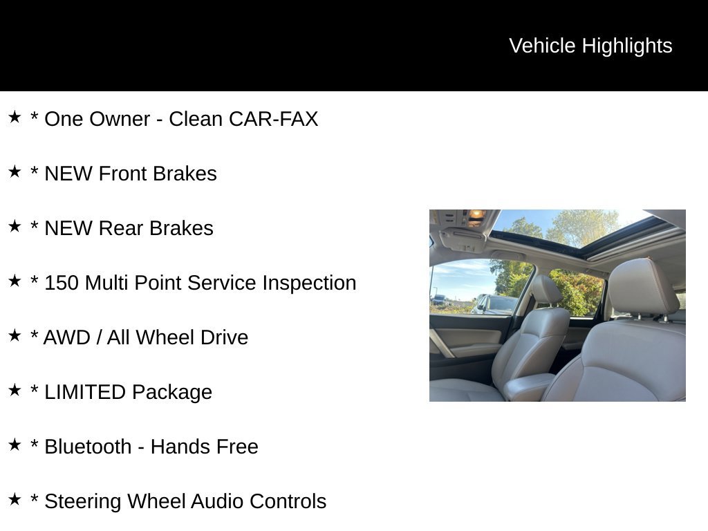 Used 2018 Subaru Forester 2.5i Limited AWD/4WD image 5