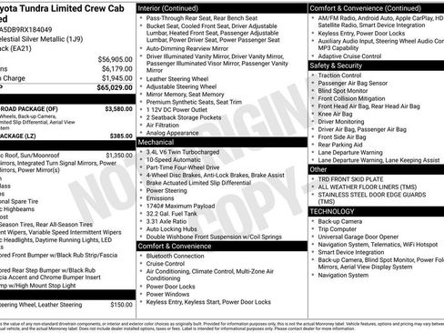 Used 2024 Toyota Tundra Limited w/ TRD Off-Road Package AWD/4WD image 37