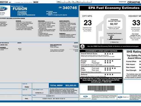 Used 2012 Ford Fusion S image 12