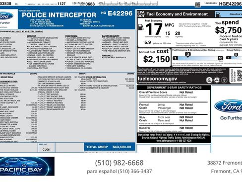 Used 2017 Ford Explorer 4WD Police Interceptor w/ Ready For The Road Package image 36