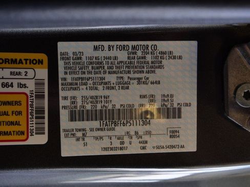 Used 2023 Ford Mustang GT Premium w/ GT Performance Package RWD image 51