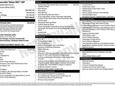 Used 2022 Chevrolet Tahoe RST w/ Luxury Package AWD/4WD image 4
