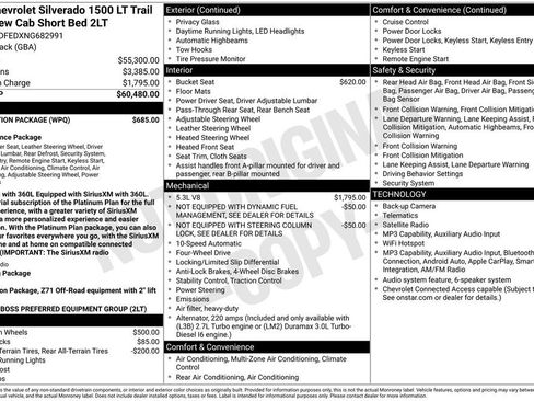 Used 2022 Chevrolet Silverado 1500 LT Trail Boss w/ Protection Package AWD/4WD image 11