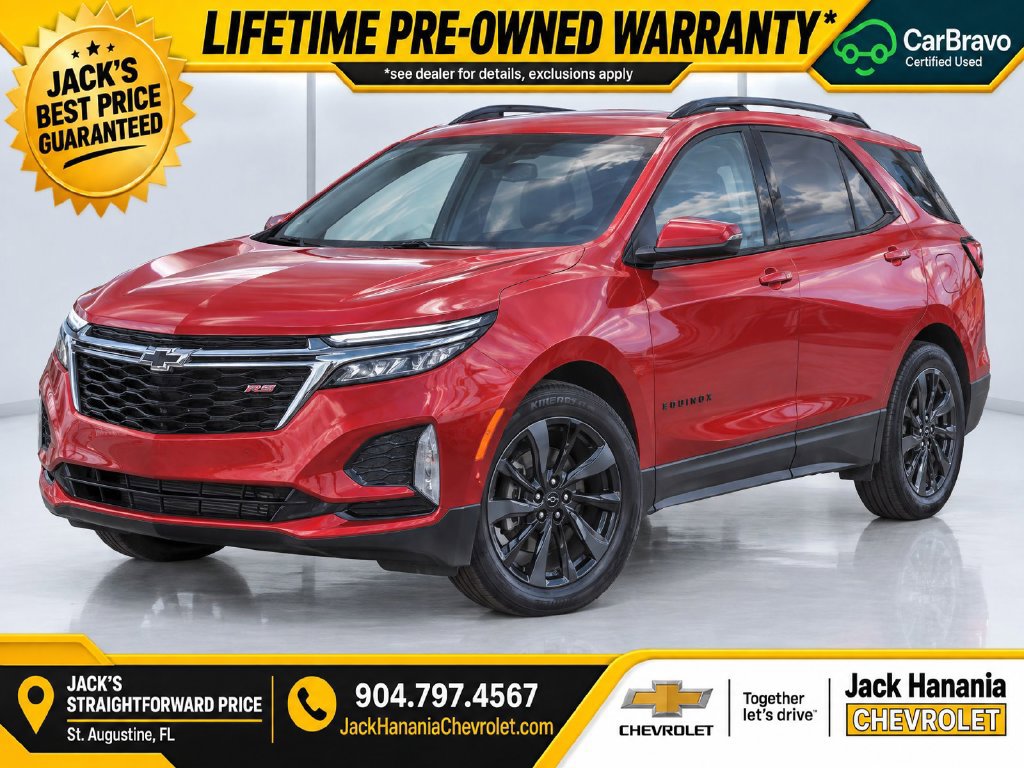 Used 2022 Chevrolet Equinox RS w/ RS Leather Package FWD image 3