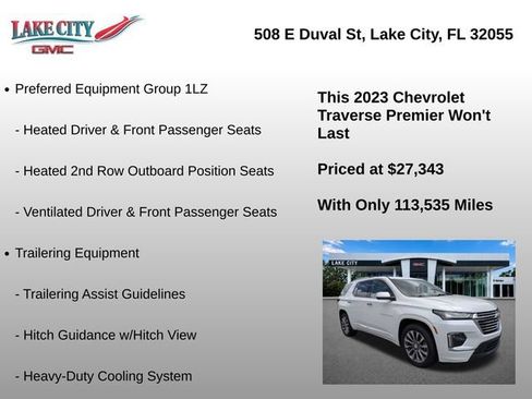 Used 2023 Chevrolet Traverse Premier FWD image 8