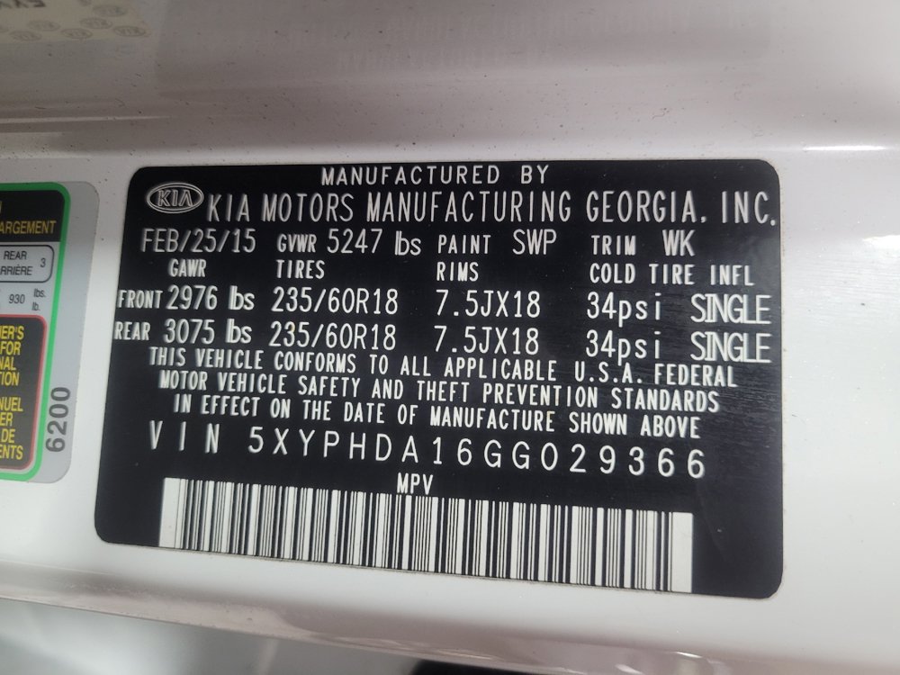 Used 2016 Kia Sorento EX AWD/4WD image 33