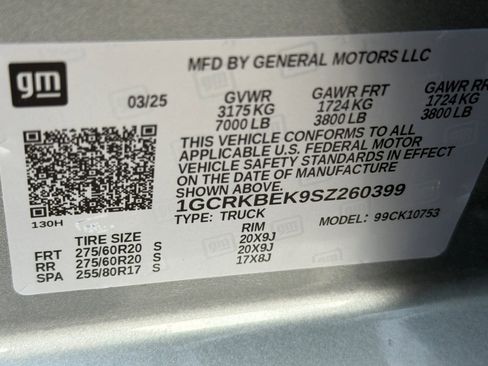 Used 2025 Chevrolet Silverado 1500 Custom w/ LPO, Dark Essentials Package image 24