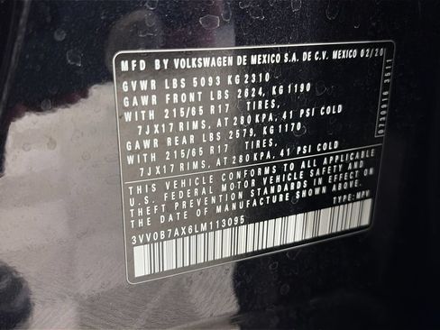 Used 2020 Volkswagen Tiguan S AWD/4WD image 9