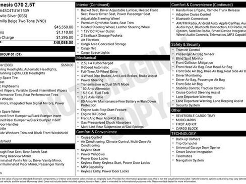 Used 2026 Genesis G70 2.5T image 1