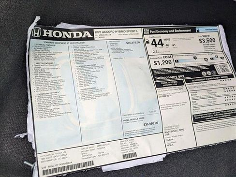 New 2025 Honda Accord Sport image 21