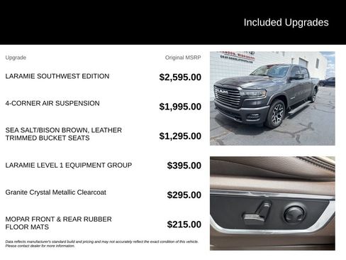 Used 2025 RAM 1500 Laramie w/ Laramie Southwest Edition AWD/4WD image 7