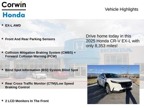 Used 2025 Honda CR-V EX-L image 6