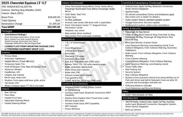 Used 2025 Chevrolet Equinox LT FWD image 35