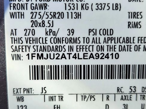 Used 2020 Ford Expedition Limited w/ Equipment Group 301A image 22