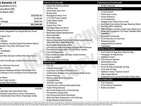 Used 2016 Kia Sorento LX image 32