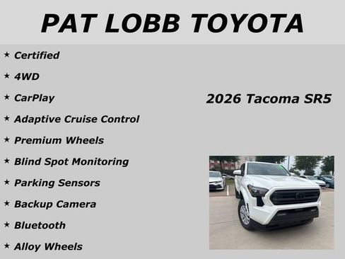 Certified 2026 Toyota Tacoma SR5 AWD/4WD image 18