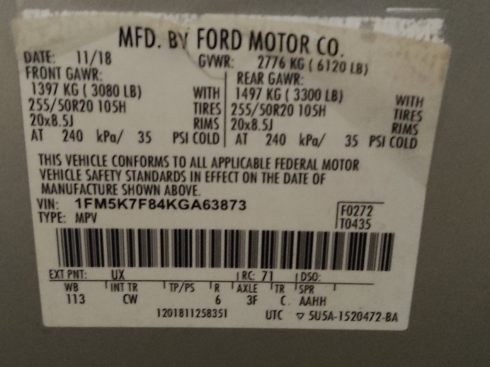 Used 2019 Ford Explorer Limited w/ Class III Trailer Tow Package FWD image 33
