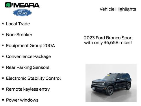 Used 2023 Ford Bronco Sport Big Bend w/ Convenience Package AWD/4WD image 7
