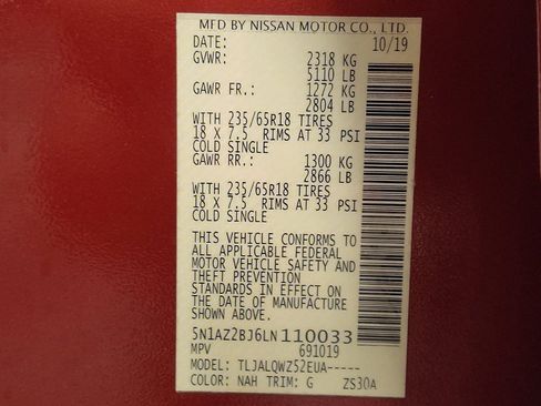 Used 2020 Nissan Murano SV FWD image 33