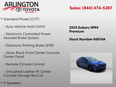 Used 2025 Subaru WRX Premium AWD/4WD image 2