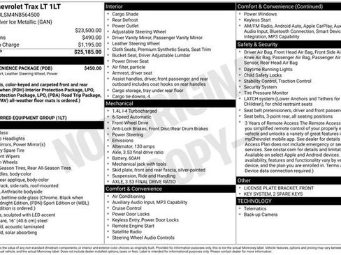 Used 2022 Chevrolet Trax LT w/ LT Convenience Package FWD image 32