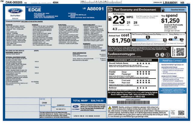 Used 2020 Ford Edge SEL w/ Convenience Package AWD/4WD image 7